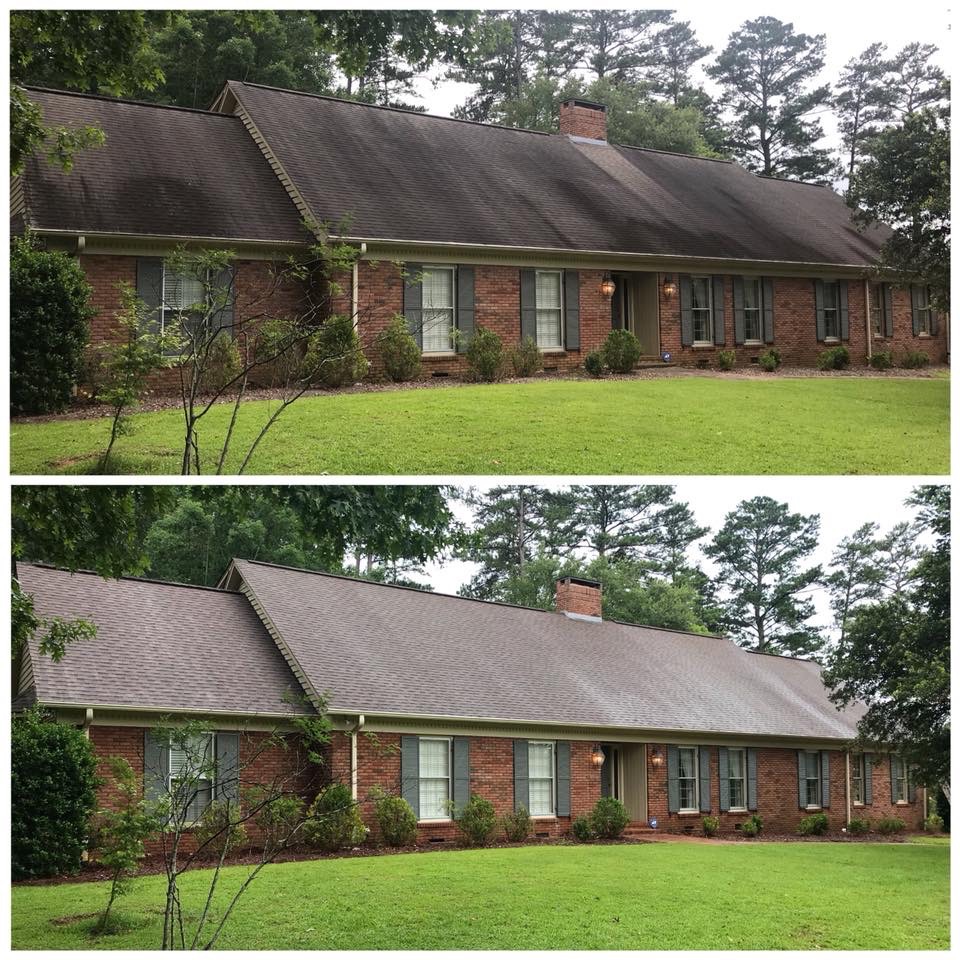 Awesome Roof Washing Completed in Phenix City, AL.